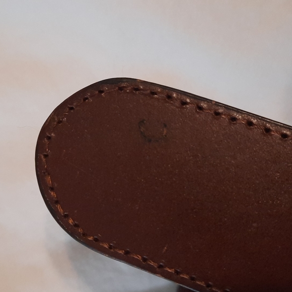 Genuine Bonded Leather weave braided belt with silver medallions s/m - Picture 8 of 8